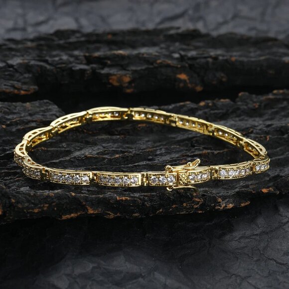 2ct Diamond Womens 14K Gold Tennis Bracelet Ladies 14 Karat Silver